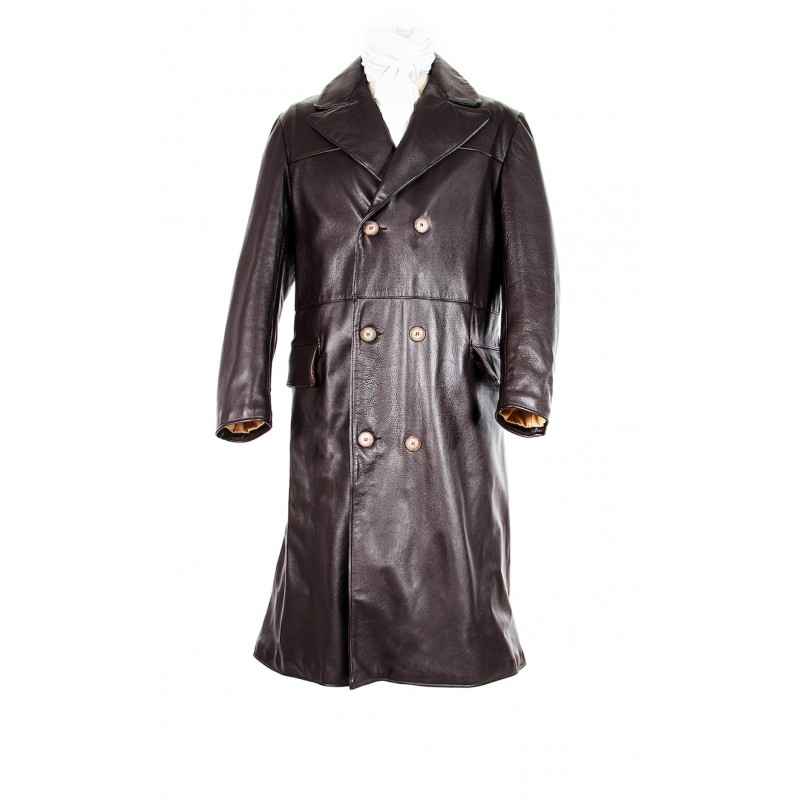 Rhone, leather motoring coat